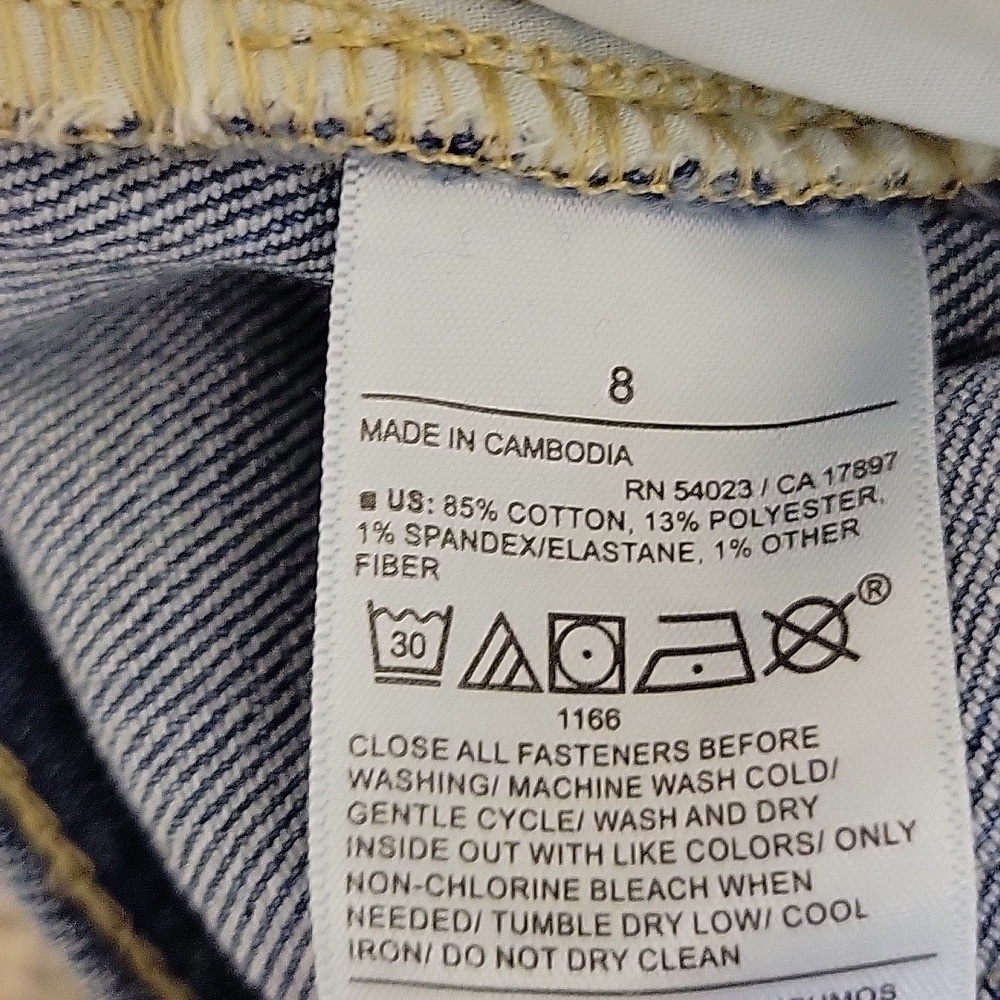 Old Navy Wow Boyfriend Mid-rise Classic Blue Women's Jeans Sz 8 New - Picture 5 of 5